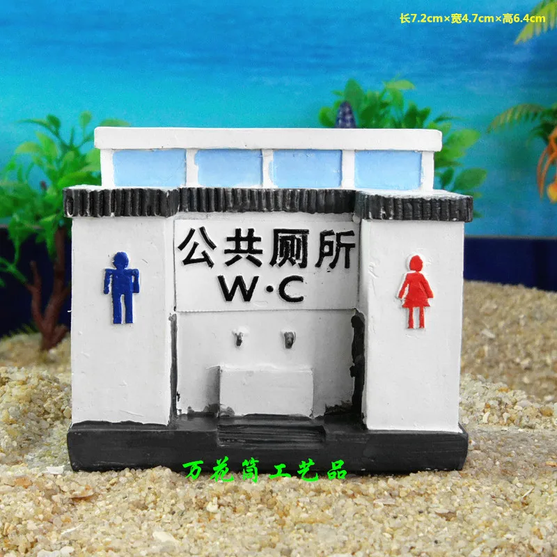

Public toilets toilets WC toilets toilets public toilet resin decoration