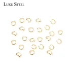 LUXUSTEEL 1000 шт.лот, соединительные открытые колечки из нержавеющей стали для изготовления ювелирных изделий своими руками, ожерелье, браслет