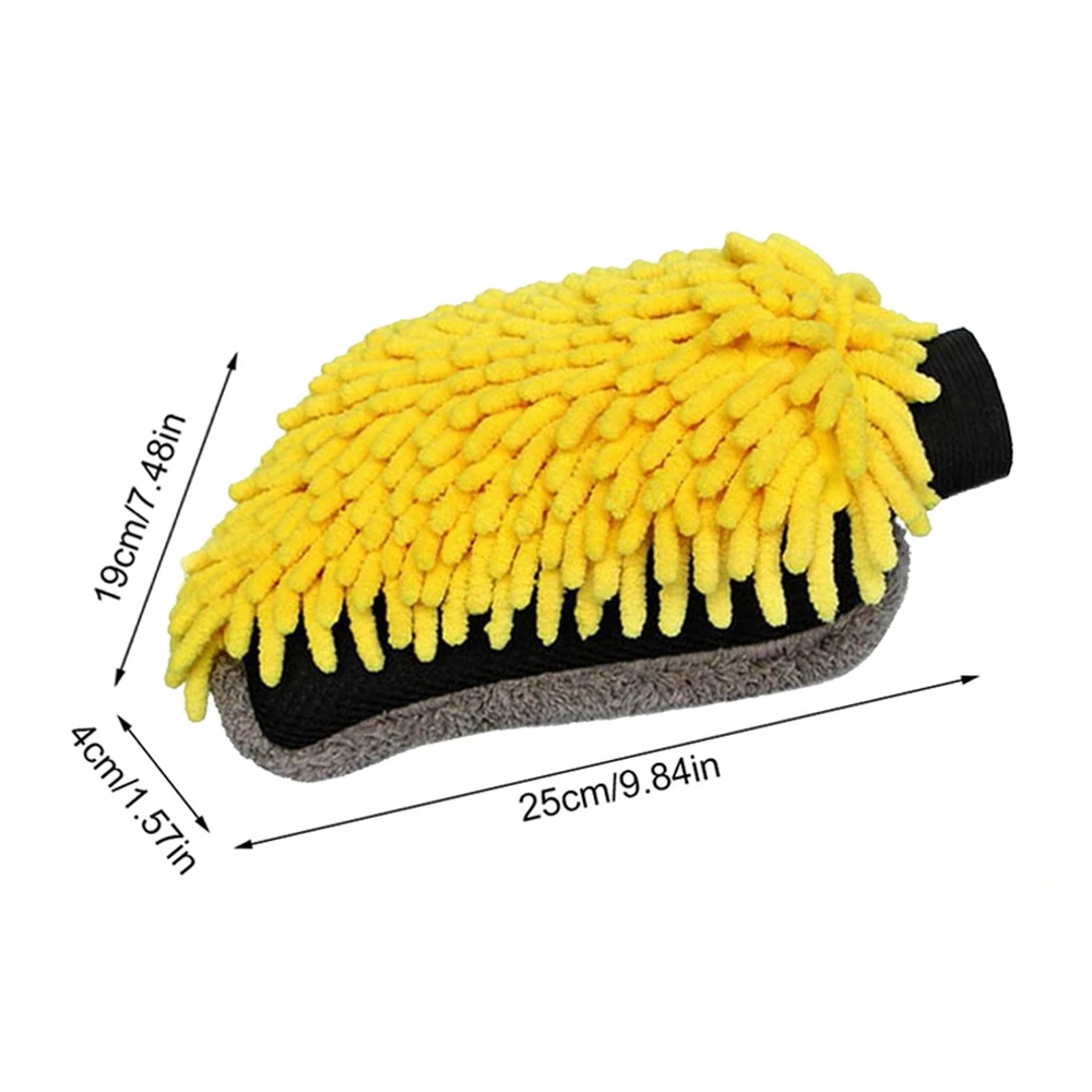 Перчатки для мытья автомобиля из микрофибры кораллового флиса инструменты