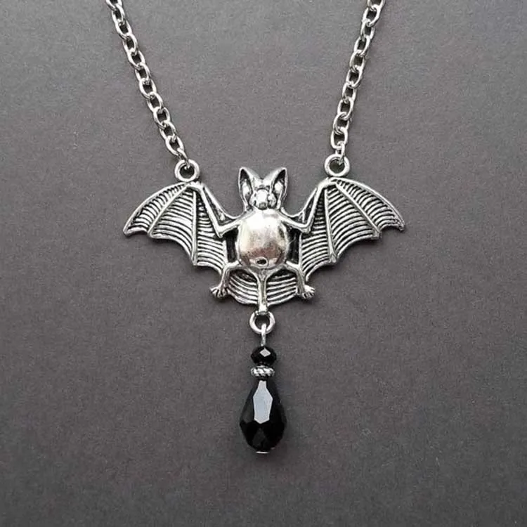 Delicate Fashion Simple Bat Pendant Necklace Gold Silver Color Creative Clavicle Chain Necklaces for Women Neck Jewelry XL860 | Украшения и
