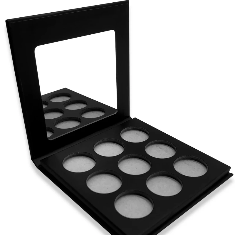 50 штук палитра пустых теней для век с круглыми оттенками матовые мерцающие блеск