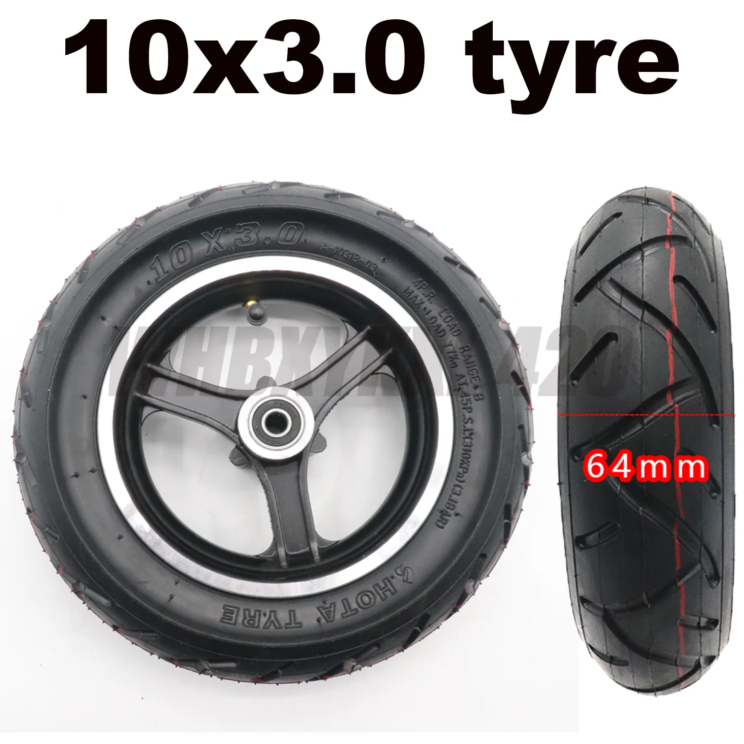 

10 дюймов 80 / 65-6 колесная втулка наружная шина для электрического скутера переднее колесо 10x3,0 универсальная модернизация внедорожные шины з...