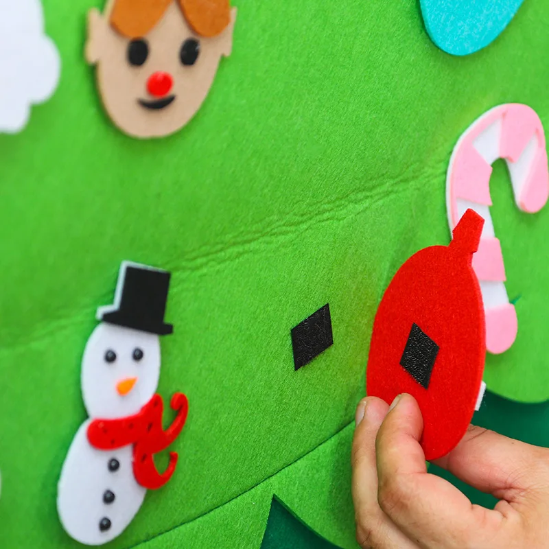 christmas decorations for home children's manual wisdom DIY three dimensional Christmas tree natal navidad decor gift Pendant |