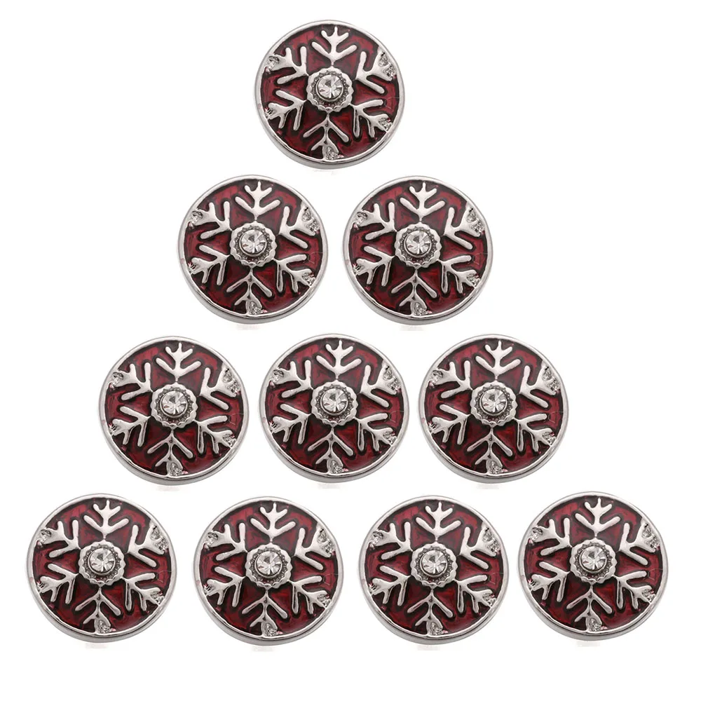 10 шт./лот Рождественская Снежинка 12 мм ювелирное изделие смешанный стиль