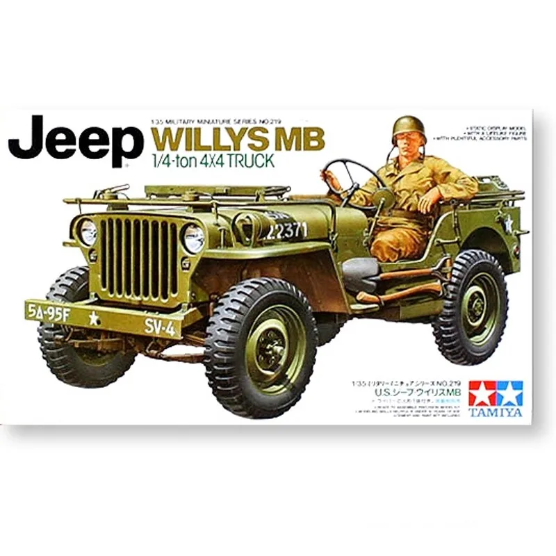 

Tamiya Assembly Model Car 1/35 JEEP WILLYS MB The Second World War Collection Plastic Building Painting Model Kits Toys