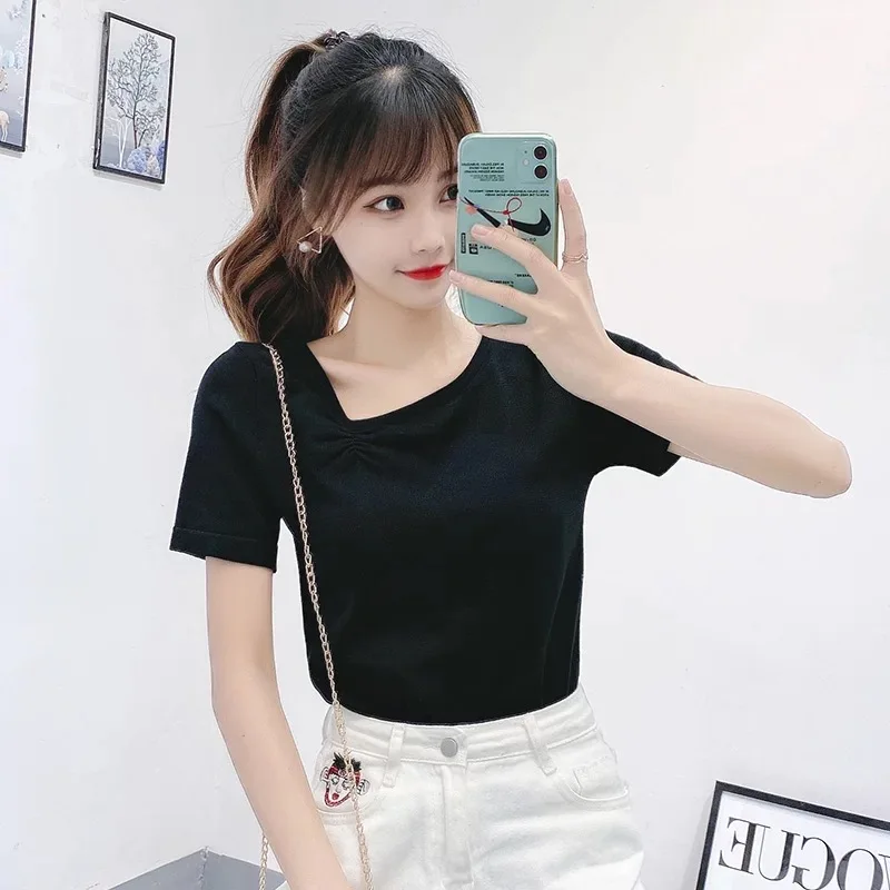

Women blue Shirt Fashion T-ShirtT Shirt Tees short sleeve