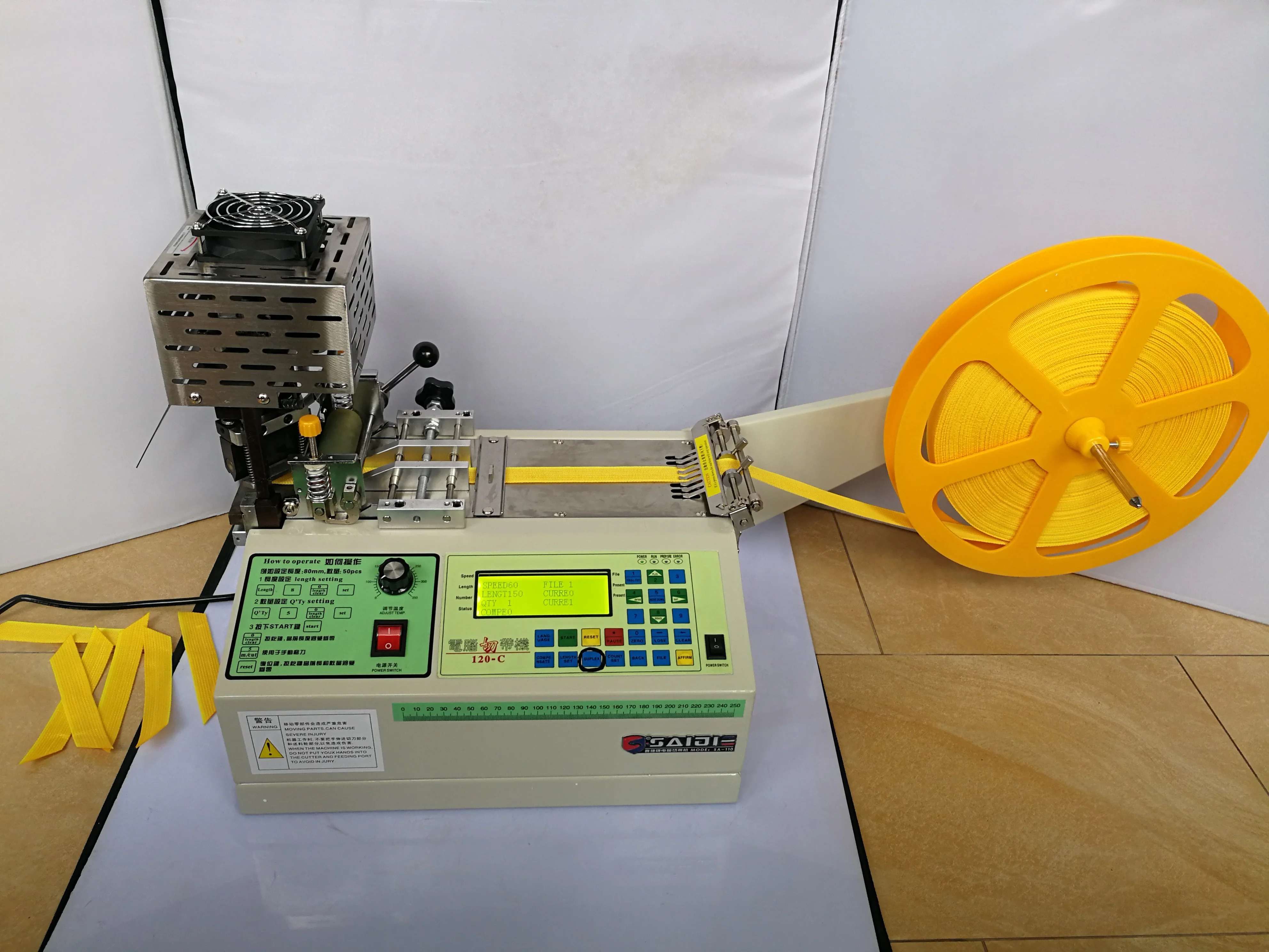 120-C computer automatic Cloth belt Oblique hot cutting machine tape zipper Nylon webbing elastic | Инструменты