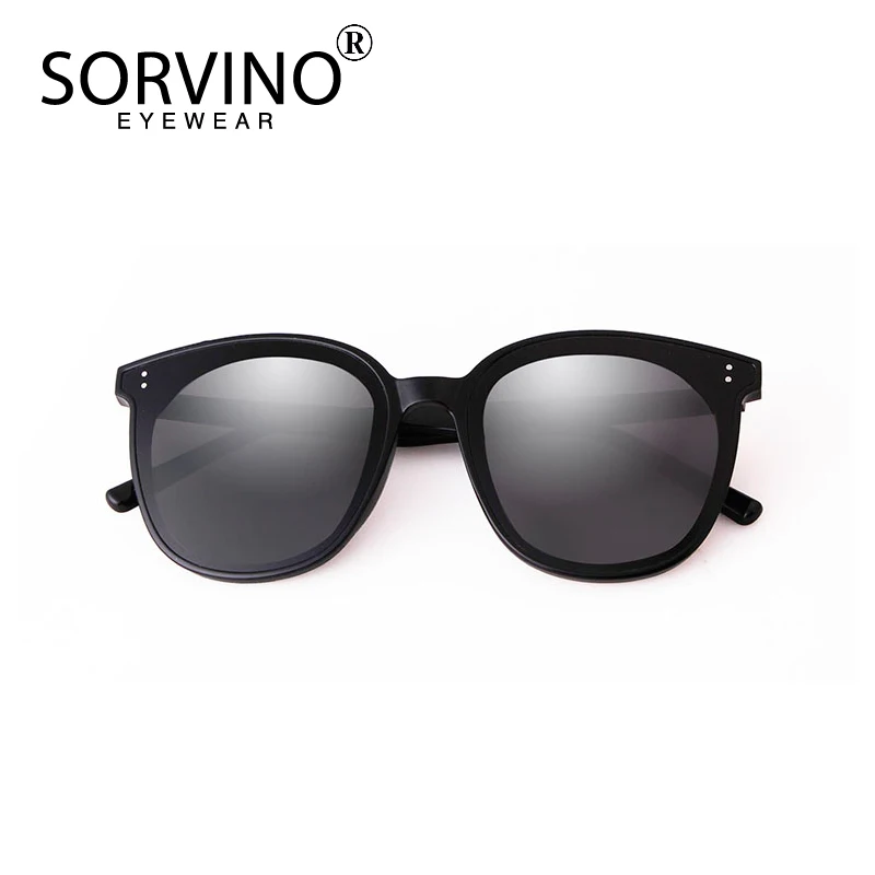 Мужские и женские солнцезащитные очки SORVINO белые с большой оправой устойчивые к