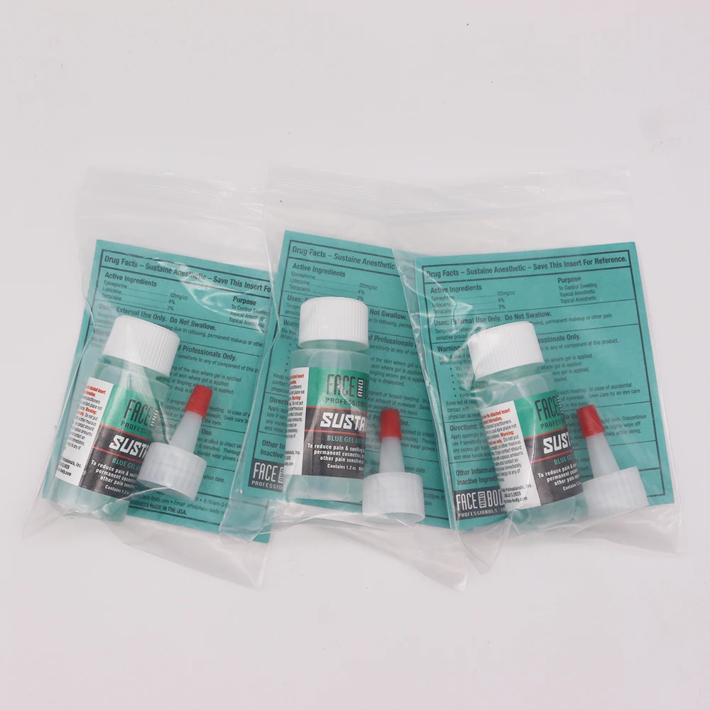 3 шт./лот 1 2 унции Профессиональный экологичный гель для лица и тела синий