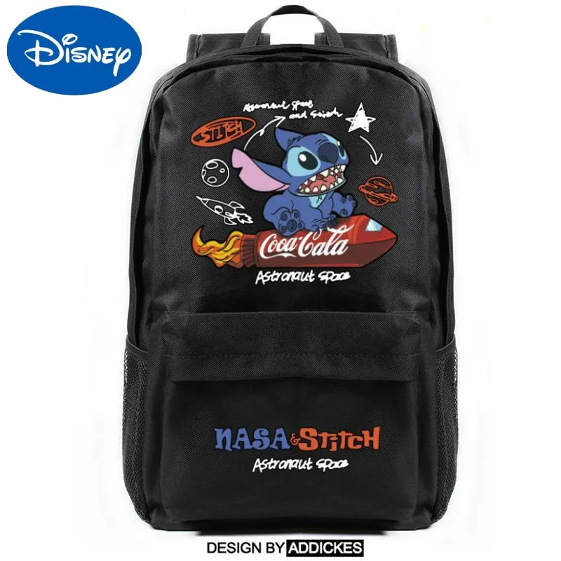 Original Disney Stitch Elementary School Bag Junior High School Student Backpack Middle School Student Backpack Men And Women