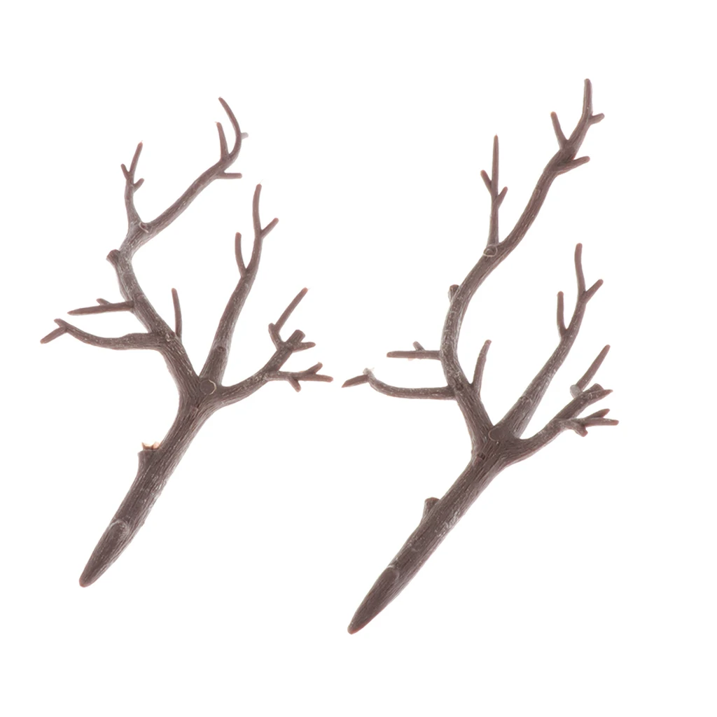 

10x Plastic Deer Antlers Rustic Table Wall Vase Decor for Christmas Party