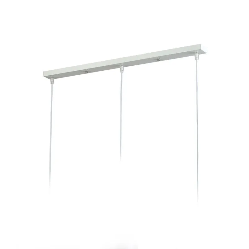 white L50cm Подвесной светильник потолочный базовый круг и прямоугольный 3/4/5/6 отверстий на потолке основание для светильника для люстры - Цвет: white L50cm
