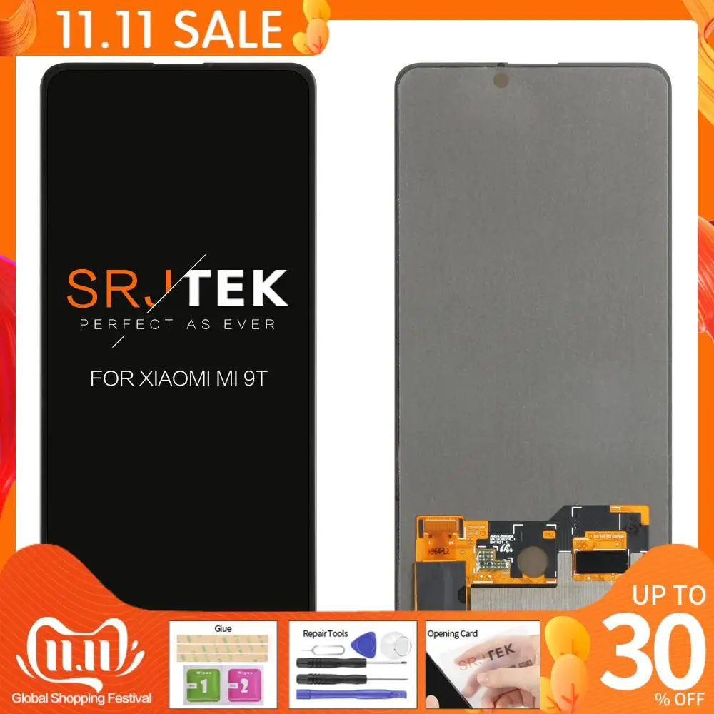 Сенсорный ЖК дисплей с органическим светодиодом 6 39 дюйма для Xiaomi Mi 9T матричный