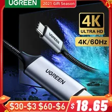 UGREEN USB C to HDMI Cable 4K 60Hz Type C Thunderbolt 3 to HDMI Cable for Laptop Macbook Pro Samsung S20/S10 USB-C HDMI Adapter