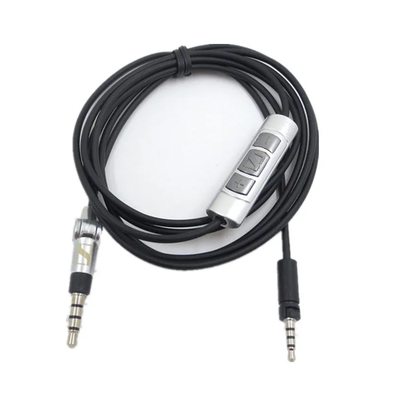 Сменный аудиокабель для наушников Sennheiser MOMENTUM, bluetooth-шнур для гарнитуры, разъем для провода, аудиокабель с микрофоном, пульт дистанционного управления