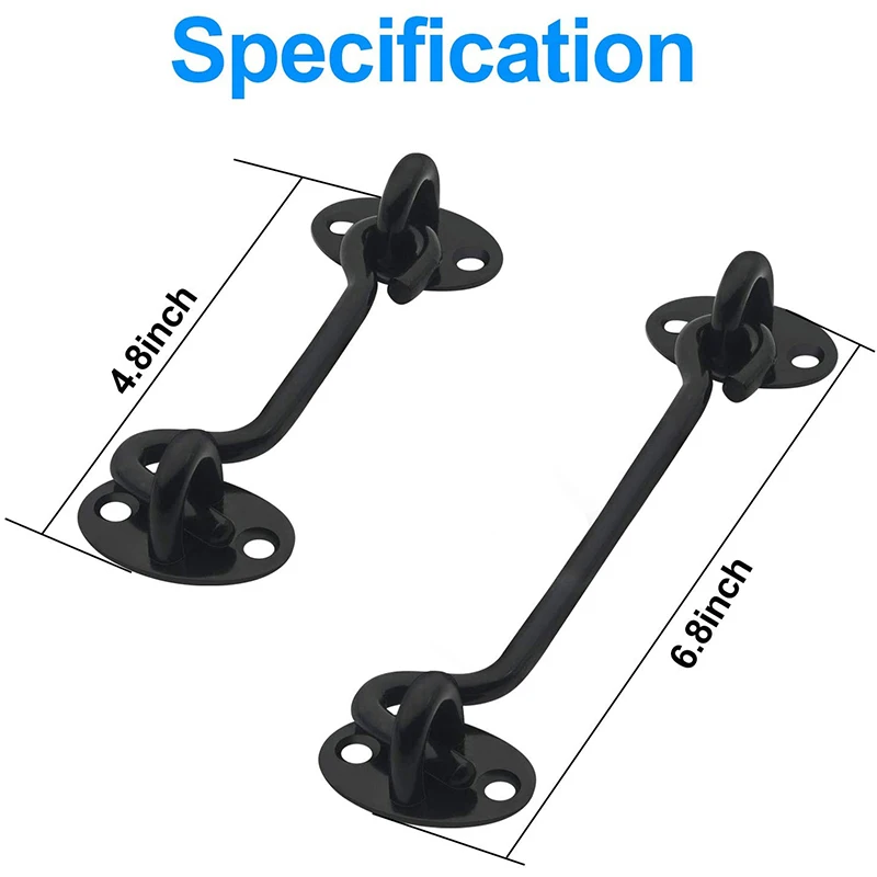 Дверная защелка для сарая 4 упаковки крючок салона и глаз легкий замок двери