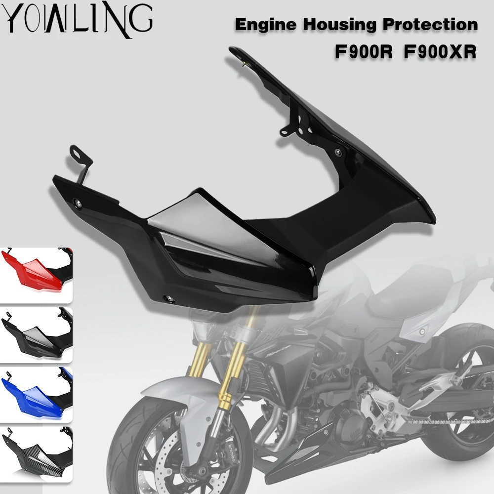 For BMW F900R F900XR 2020 2021 Motorcycle Engine Chin Lower Front Spoiler Air Dam Fairing Cover Exhaust Shield Guard protection