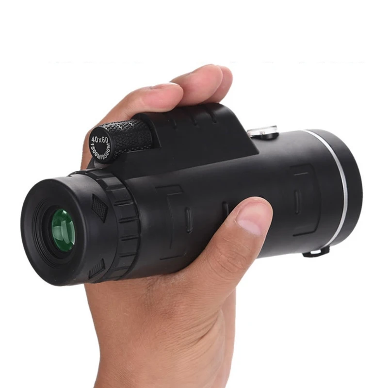 40x60 Monocular Telescope with Universal Phone Mount and Tripod Compass Portable Night Vision Monoculars for Birdwatching | Инструменты