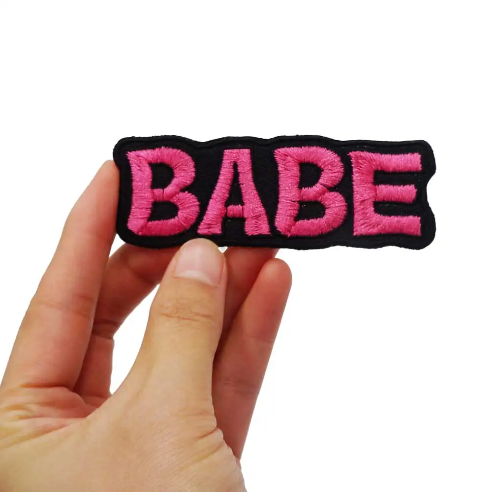 Детка патч вышитая аппликация этикетка для шитья панк байкерское патчи одежды