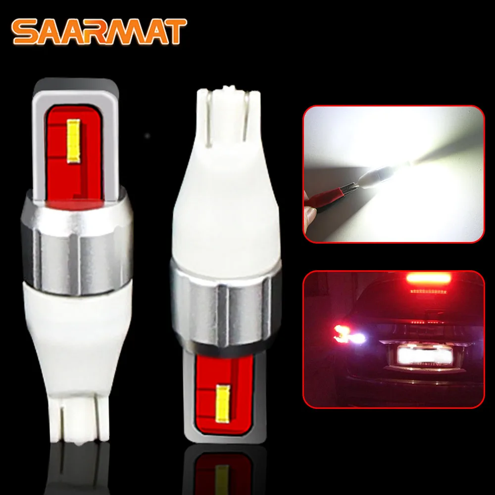 2 T15 Светодиодный лампа с высокой мощностью 9 Вт 6SMD 1860 чипы для infiniti QX4 M35 M37 ex37 qx56 ex35 FX35 FX37 FX50 fx45 LX570 I30 освещению номерного знака