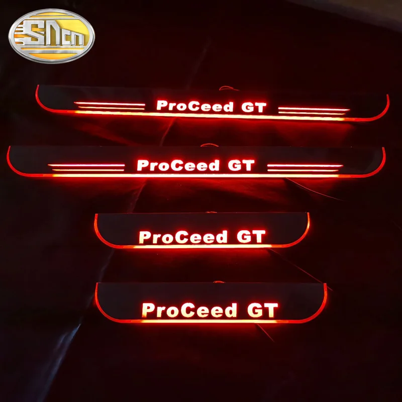 Светодиодный дверной порог для Kia Перейти GT двери потертости педаль порога