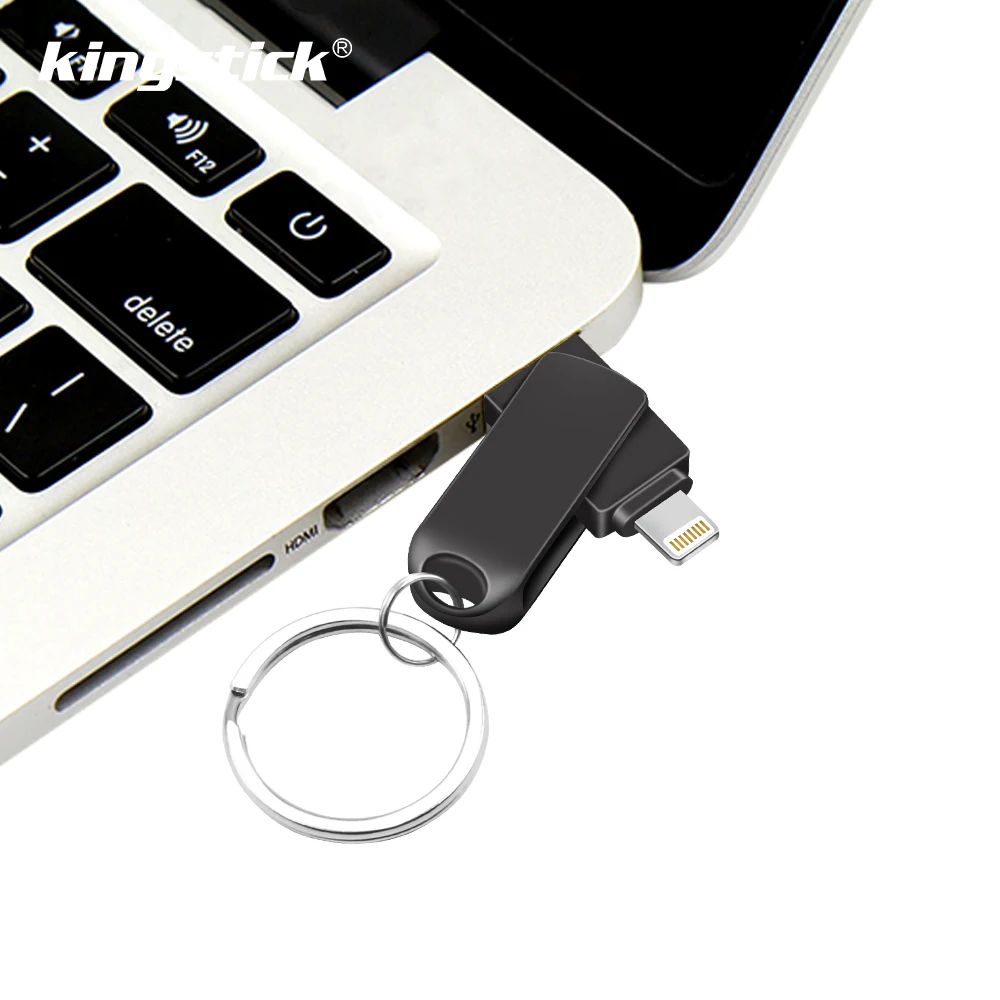 

Usb Flash Drive For iPhone 6/6s/6Plus/7/7Plus/8/X Usb/Otg/Lightning 2 in 1 Pen Drive For iOS External Storage Devices