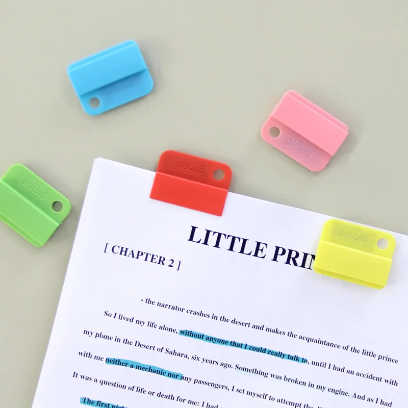 4 шт. магнитный зажим милый цвет для бумаги Примечания книги скрепки зажимы