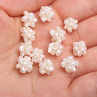 natural freshwater pearl colored flower ball pendants hand woven for jewelry making diy womens elegant necklace accessories