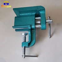 mini tabletop bench vise with large anvil tools for woodworking cast iron dual track table clamp on vices jewelers diy hand tool