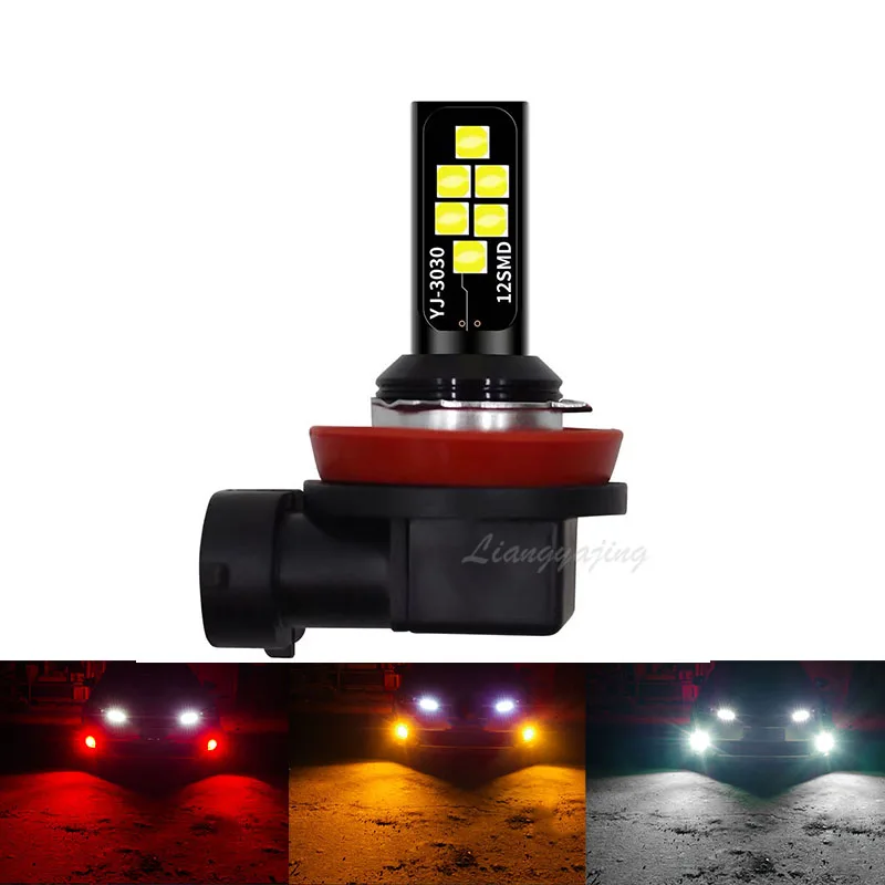 2 шт. автомобисветодиодный противотуманные светодиодные светильник H8 H11 12 В Вт 6000