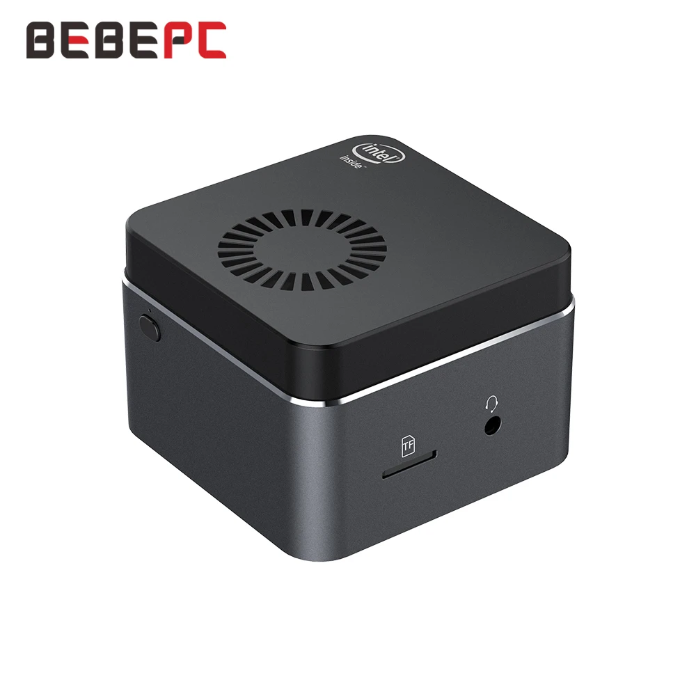 BEBEPC Portable Mini PC Intel Celeron N4100 Quad Cores 6GB LPDDR4 Windows 10 2.4G/5G Dual Band Wifi Bluetooth 4.2 HDMI 2.0 2*USB