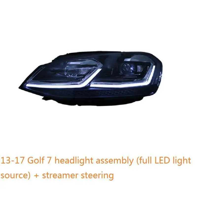 Led Para Авто дневные ходовые Боковые указатели поворота освещение автомобиля фары Задние фары 14 15 16 17 для Volkswagen Golf 7 - Цвет: Number 9