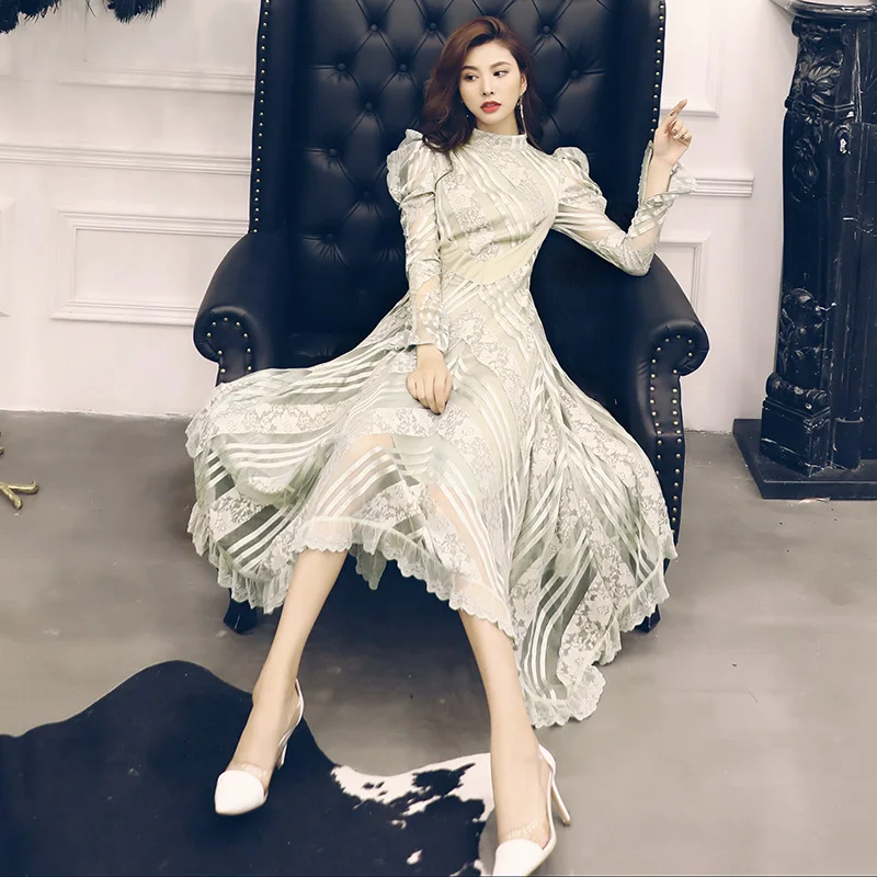 Новинка женское платье осень 2018 европейские женщины развитие морали