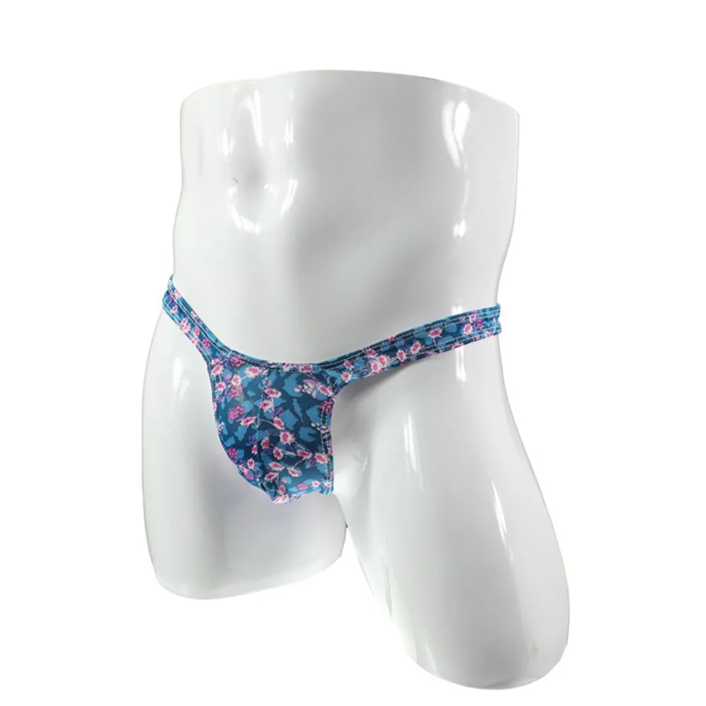 Men Sexy Underwear Underwear Asuka Xiaoding Translucent Floral Thong T Pants