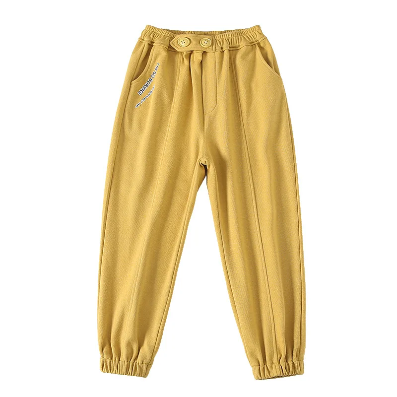 

2021 the spring and autumn period and the han edition brim new cuhk children's casual sport pants pants girl children beam fo
