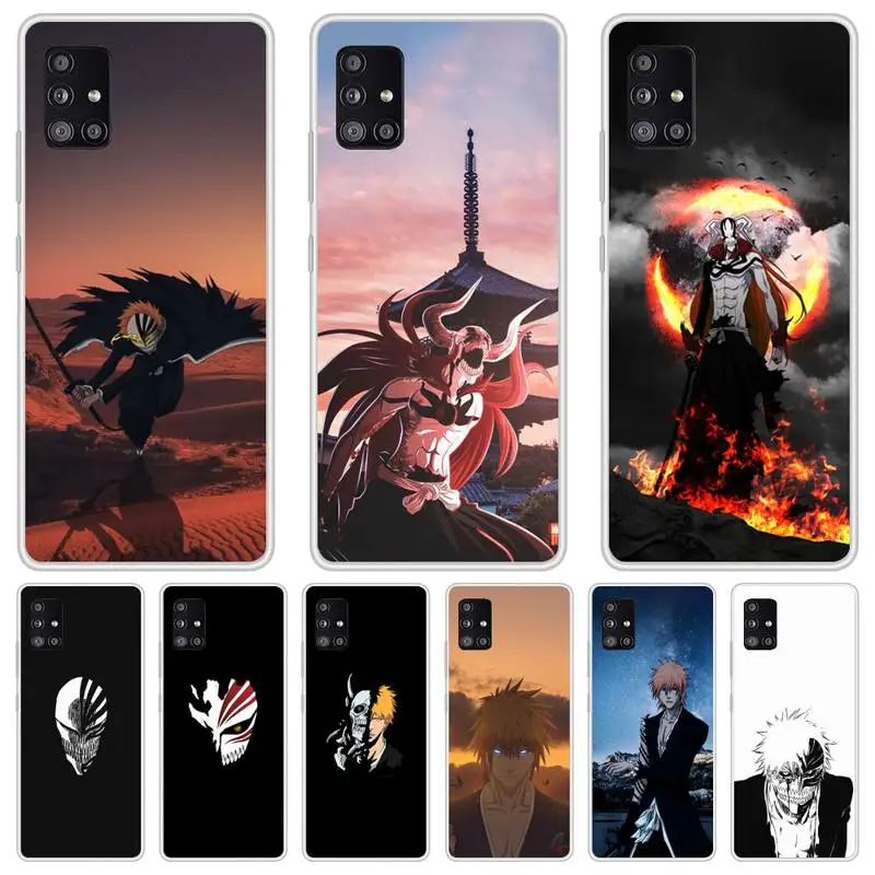 

Крутой чехол для телефона с аниме отбеливателем для Samsung Galaxy S8 S9 S10 Plus S10E S20FE A71 A51 A21S, прозрачный силиконовый чехол для телефона