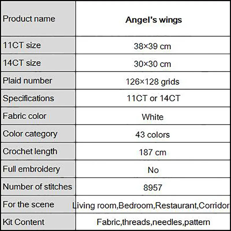 Крылья Ангела домашний декор живопись Счетный Печатный холст DMC 11CT 14CT набор