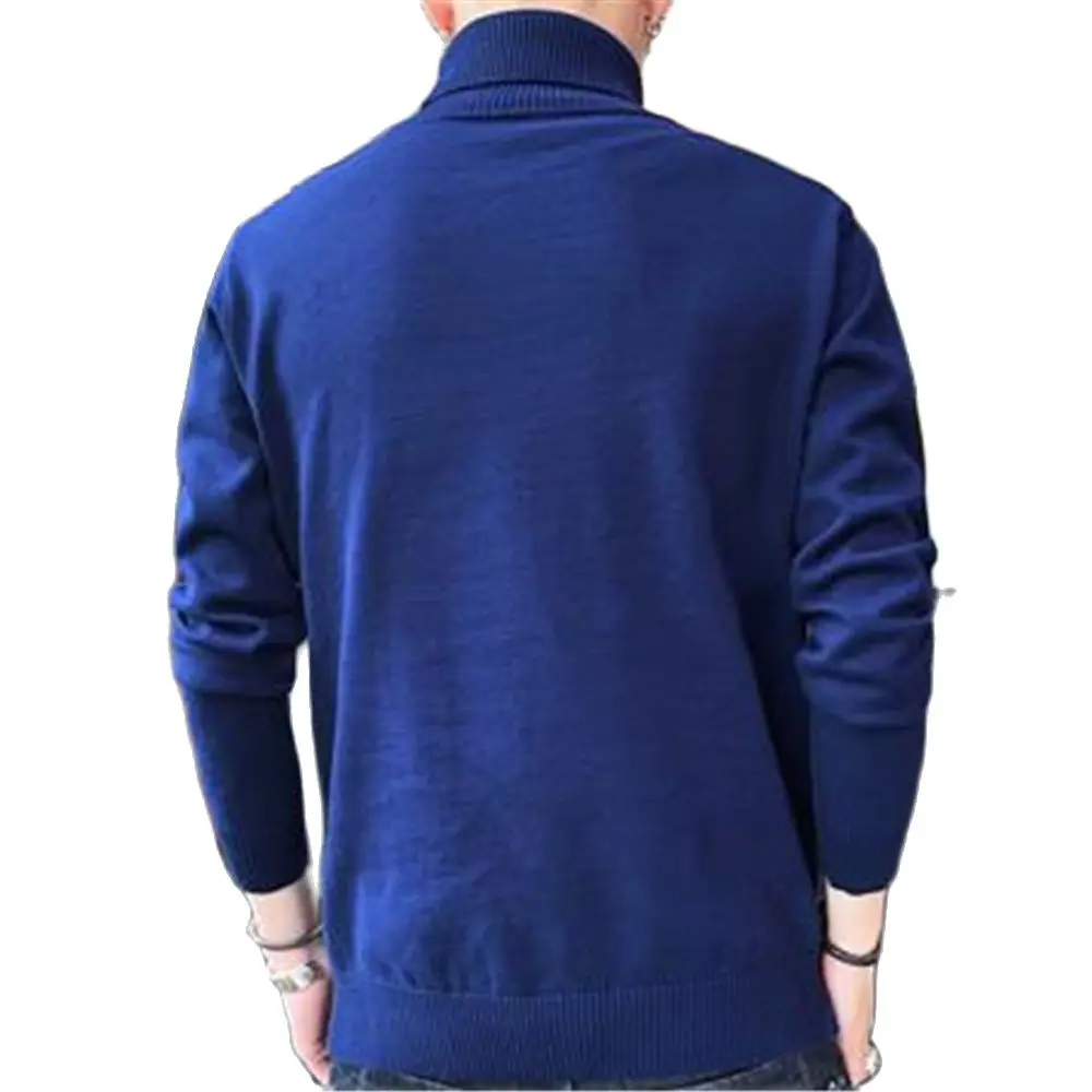 

Men Spring Autumn Plus Size Full 100% Cotton Sweaters Male Oversize Winter Warm Hedging Stretch Jacquard Jumper Pull