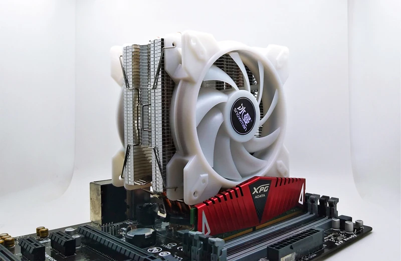 Снеговик 6 тепловых трубок кулер ЦП RGB 120 мм ШИМ 4Pin для Intel LGA775 1150 1151 1155 1366 AMD AM2 AM3 AM4 Вентилятор охлаждения процессора ПК тихий