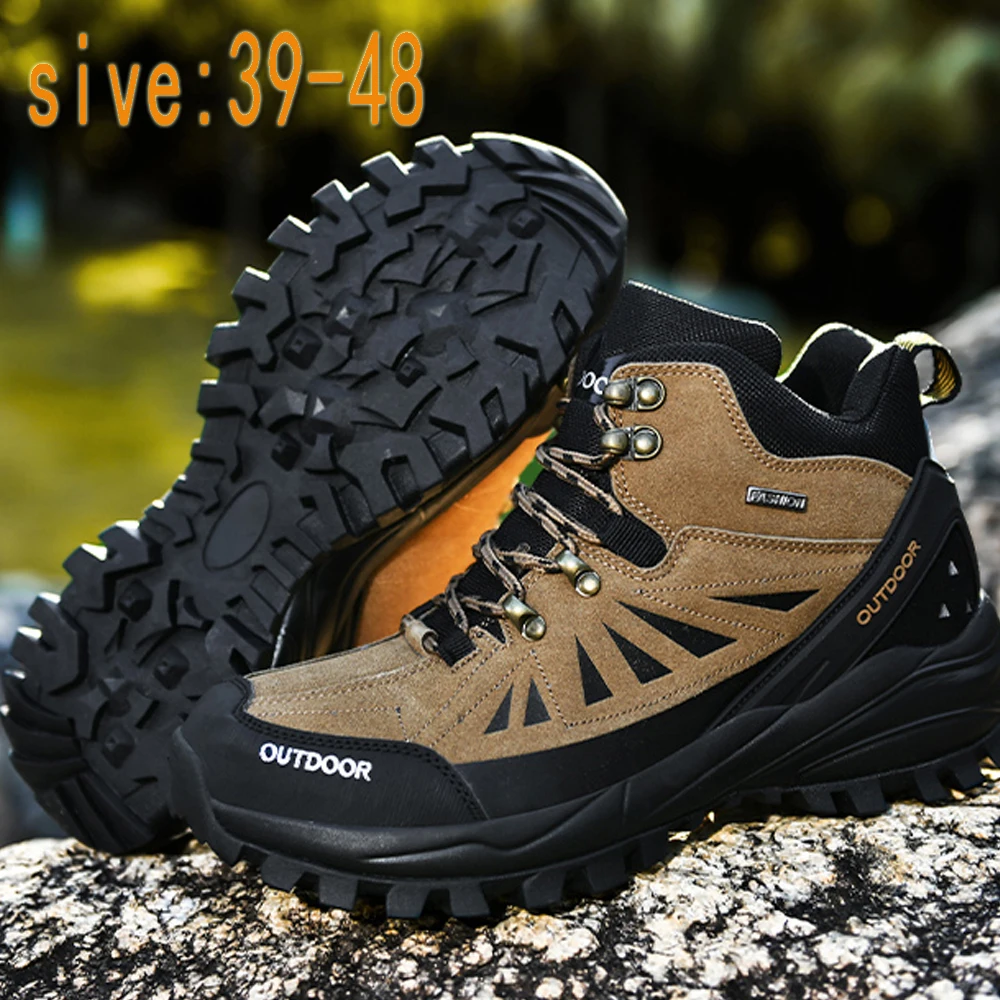 

Высококачественная Мужская модная спортивная походная обувь, профессиональная походная обувь для активного отдыха, Всесезонная походная ...