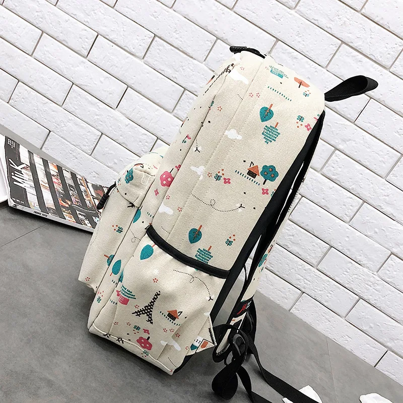 JIULIN White Backpack School-Bags Student Travel-Bag Teenagers Girl Women for Bm01-Bp-Jybddg |