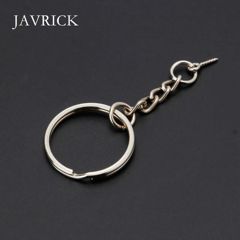 20 шт. винтовой булавка для ключей с открытым переходным кольцом цепочка