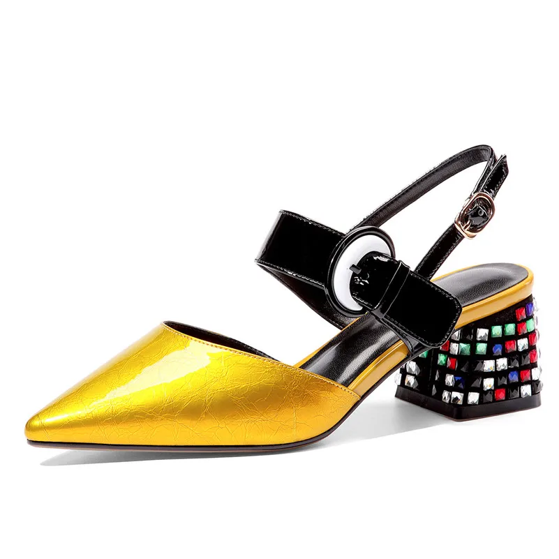 FEDONAS/Новинка 2021 года Сезон лето Модные пикантные женские босоножки Классические