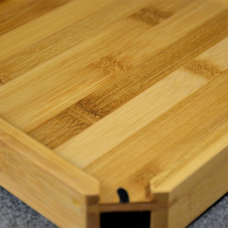 Натуральный Бамбуковый поднос для чая кунг фу + ложка нож набор чайных досок