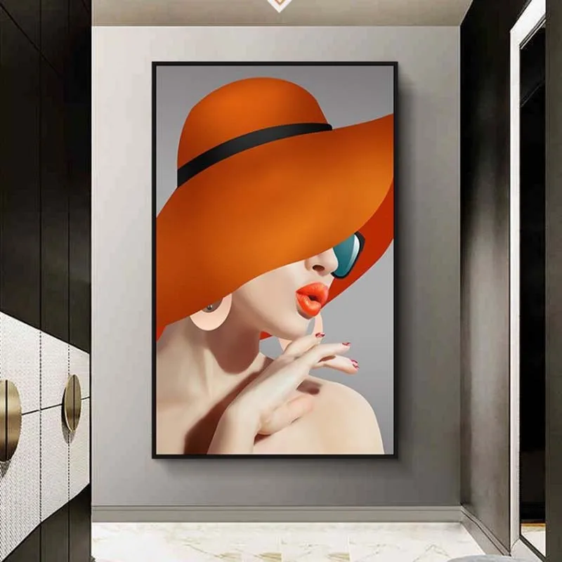 

Modern Canvas Painting Women Wall Poster Fashion Art Beauty Canvas Picture Decor for Living Room Figure Printed Poster and Print