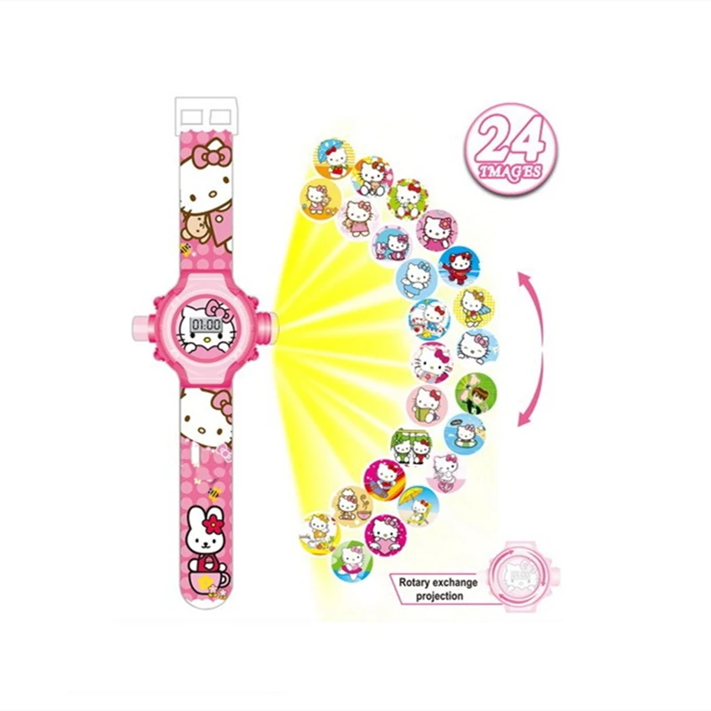 Цифровые Детские часы с изображением принцесс Эльзы спайдермена детей