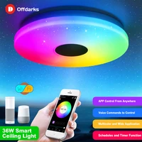 offdarks smart ceiling light compatible with alexa and google homefor bedroom and living room kitchendimmimg led ceiling lamp