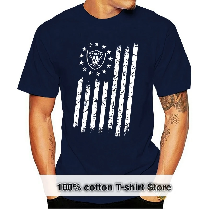 

Raider-Camiseta de fútbol americano camiseta con bandera