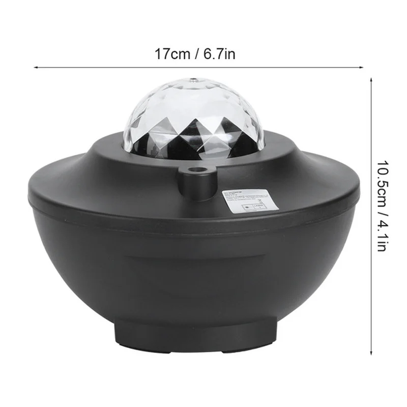 

LED Star Night Light Music Starry Water Wave USB LED Projector Light Bluetooth Projector Sound-Activated Projector Light Decor