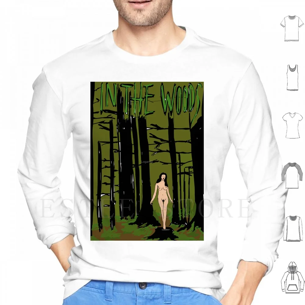 

In The Woods Hoodies Long Sleeve Woods Forest Erotic Dark Womens Trees Gothic Mystery Sexy Pinup Boobs Tits Fetish